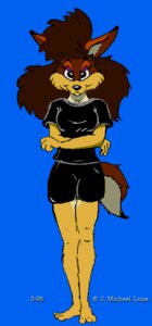Rating: Safe Score: 0 Tags: 1998 anthro big_hair blue_background bottomwear brown_hair canid canine canis clothing coyote e621 female hair j_michael_luna looking_at_viewer mammal merrark shirt shorts simple_background solo tail toony topwear User: bunchy7s Rating: Safe Score: 0 Tags: 1998 anthro big_hair blue_background bottomwear brown_hair canid canine canis clothing coyote e621 female hair j_michael_luna looking_at_viewer mammal merrark shirt shorts simple_background solo tail toony topwear User: bunchy7s
