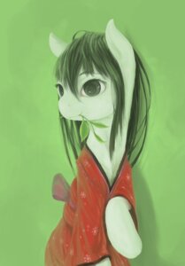 Rating: Safe Score: 0 Tags: 2012 absurd_res asian_clothing black_hair clothed clothing e621 earth_pony east_asian_clothing equid equine fan_character female fruitbloodmilkshake fur green_background green_theme grey_eyes hair hasbro hi_res horse japanese_clothing mammal my_little_pony obi ocha plant pony ribbons simple_background solo stem white_body white_fur yukata User: bunchy7s
