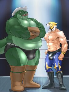 Rating: Explicit Score: 0 Tags: 2014 abs alligator alligatorid anthro belly biceps big_tex_(houndgrey) bodily_fluids boots bottomwear bulge clothed clothing crocodilian crossed_arms detailed_bulge drooling duo e621 footwear genital_outline half-closed_eyes happy hat headgear headwear human justmegabenewell male mammal manly mask muscular narrowed_eyes navel nipples open_mouth overweight pants pecs penis_outline reptile saliva scalie sharp_teeth shoes size_difference smile speedo standing swimwear teeth thick_thighs tiger_mask tongue tongue_out topless wide_hips wrestler User: bunchy7s