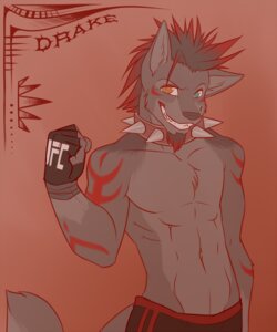 Rating: Safe Score: 0 Tags: abs alternative_fashion anthro beard biceps biped black_hair black_nose blue_eyes bottomwear brown_body brown_eyes brown_fur canid canine chest_tuft clothed clothing collar digital_media_(artwork) drake_(drakesapphire) e621 facial_hair fangs flexing fur gloves grey_body grey_fur grin hair handwear heterochromia lockworkorange looking_at_viewer male mammal markings muscular muscular_anthro muscular_male pants pecs pose punk red_background red_hair shorts simple_background smile solo spiked_collar spikes standing tattoo teeth topless tuft User: bunchy7s