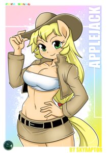 Rating: Safe Score: 0 Tags: 2013 anthro anthrofied applejack_(mlp) blonde_hair bottomwear breasts cleavage clothed clothing cowboy_hat e621 earth_pony equid equine female freckles friendship_is_magic green_eyes hair hand_on_hip hasbro hat headgear headwear horse jacket looking_at_viewer mammal miniskirt my_little_pony navel pony shirt skirt skyraptor solo topwear User: bunchy7s Rating: Safe Score: 0 Tags: 2013 anthro anthrofied applejack_(mlp) blonde_hair bottomwear breasts cleavage clothed clothing cowboy_hat e621 earth_pony equid equine female freckles friendship_is_magic green_eyes hair hand_on_hip hasbro hat headgear headwear horse jacket looking_at_viewer mammal miniskirt my_little_pony navel pony shirt skirt skyraptor solo topwear User: bunchy7s
