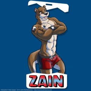 Rating: Safe Score: 0 Tags: 1:1 abs anthro athletic biceps biped black_eyes black_nose blue_background bottomwear brown_body brown_fur bulge clothed clothing cooner crossed_arms e621 english_text front_view fur grin jewelry looking_at_viewer male mammal multicolored_body multicolored_fur muscular muscular_anthro muscular_male mustelid necklace otter pecs pose shorts simple_background smile solo standing swimwear tail tattoo text tongue tongue_out topless two_tone_body two_tone_fur white_body white_fur wristband User: bunchy7s