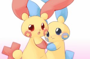 Rating: Safe Score: 0 Tags: ambiguous_gender blue_eyes bodily_fluids chibi chipar duo e621 generation_3_pokemon hand_holding kemono looking_at_viewer minun nintendo plusle pokemon pokemon_(species) red_eyes tears yellow_body User: bunchy7s