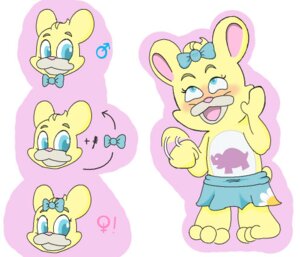 Rating: Safe Score: 0 Tags: accessory anthro bear bear_nuts blue_eyes bow_(feature) bow_accessory bow_ribbon bow_tie clothed clothing crossdressing e621 female_symbol gay_bear gender_symbol hair_accessory hair_bow hair_ribbon low_res male male_symbol mammal ribbons solo symbol unknown_artist User: bunchy7s