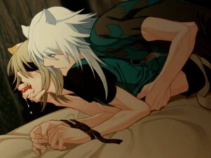 Rating: Explicit Score: 0 Tags: 2boys animal_ears bent_over blindfold blonde_hair blue_eyes bondage cat_boy cat_ears catboy fangs finger_in_mouth game_cg konoe lamento male multiple_boys multiple_males rai_(lamento) rule34 saliva sex tongue white_hair yaoi User: bunchy7s