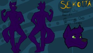 Rating: Safe Score: 0 Tags: 4_toes 5_fingers anthro black_nose canid canine canis e621 eyebrows feet fingers fur male mammal model_sheet purple_body purple_fur raised_eyebrow sekotta solo tail toes unknown_artist wolf User: bunchy7s