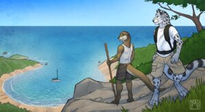 Rating: Safe Score: 0 Tags: anthro beach boat bottomwear clothing detailed_background duo e621 felid furgonomic_bottomwear furgonomics hi_res hiking male mammal mustelid neck_muscles otter outside pants plant rock sand scenic_view sea seaside shirt sky tail tail_button_bottoms tail_clothing topwear tree tsaiwolf vehicle walking_stick water watercraft User: bunchy7s