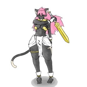 Rating: Safe Score: 0 Tags: 1:1 anthro breasts clothed clothing e621 felid female green_eyes hair holding_melee_weapon holding_object holding_sword holding_weapon king_of_thorn looking_at_viewer mammal melee_weapon pink_hair rule34 skimpy solo sword tagme tail unknown_artist weapon zeus_female zeus_genus zeus_race User: bunchy7s