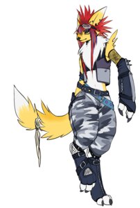 Rating: Questionable Score: 0 Tags: anthro bandai_namco black_sclera canid canine digimon digimon_(species) e621 eyewear female fur goggles mammal renamon sciigglescrafty solo tail white_body white_fur yellow_body yellow_fur User: bunchy7s