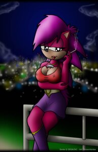 Rating: Questionable Score: 0 Tags: 5_fingers anthro big_breasts big_eyes blurred_background boots bottomwear breasts cigarette cleavage clothed clothing crossed_legs detailed_background dic_entertainment e621 eulipotyphlan european_hedgehog female fingers footwear fur hair hedgehog holding_object jewelry knownvortex leaning licking licking_lips licking_own_lips lipstick looking_at_viewer makeup mammal necklace night nipple_outline outside pink_body pink_fur purple_hair railing sega self_lick shoes skirt sky smoke smoking solo sonia_the_hedgehog sonic_the_hedgehog_(series) sonic_underground tongue tongue_out toony User: bunchy7s