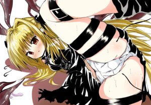 Rating: Explicit Score: 0 Tags: belt blonde_hair blush breasts cameltoe cauliflower_(artist) clothing female flat_chest konjiki_no_yami long_hair open_mouth panties pantyshot pussy red_eyes rule34 small_breasts spread_legs sweat thigh_strap tied_hair to_love-ru twintails underwear upskirt User: bunchy7s