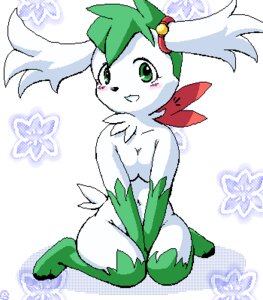 Rating: Safe Score: 0 Tags: anthro anthrofied biped black_nose breasts chest_tuft digital_media_(artwork) e621 earband female fur g-sun generation_4_pokemon gloves_(marking) green_body green_eyes green_fur green_hair hair hands_together iris kemono kneeling leg_markings legendary_pokemon long_ears looking_at_viewer low_res markings monotone_breasts monotone_hair multicolored_body multicolored_fur navel nintendo nude oekaki pokemon pokemon_(species) pokemorph pupils shaymin short_hair shy simple_background sky_forme_shaymin socks_(marking) solo tuft two_tone_body two_tone_fur white_body white_breasts white_ears white_fur User: bunchy7s