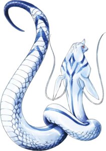 Rating: Safe Score: 0 Tags: ambiguous_gender blue_markings byakuren_(suikoden) e621 feral fin horn konami markings rear_view red_eyes reptile scales scalie serpentine simple_background snake solo suikoden suikoden_v tendrils unknown_artist white_background white_body white_scales User: bunchy7s