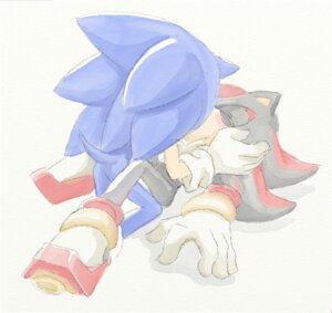 Rating: Questionable Score: 0 Tags: anthro black_body black_fur blue_body blush duo e621 eulipotyphlan eyes_closed fur hedgehog irregular2012 kissing lying male male/male mammal on_back sega shadow_the_hedgehog simple_background sonic_the_hedgehog sonic_the_hedgehog_(series) white_background User: bunchy7s