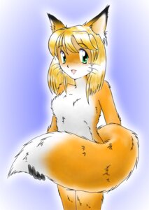 Rating: Safe Score: 0 Tags: 2000 anthro archived_source blonde_hair blue_background canid canine e621 female fox fur green_eyes hair looking_at_viewer mammal nude open_mouth pisipisi short_hair simple_background smile solo tail whiskers white_body white_fur yellow_body yellow_fur User: bunchy7s