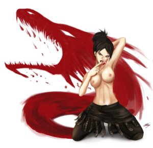 Rating: Explicit Score: 0 Tags: 1girls 2d breasts brown_hair ddv03 dragon_age dragon_age_origins female female_only finger_to_mouth hand_behind_head kneeling large_breasts lipstick morrigan_(dragon_age) nipples ponytail posing rule34 solo solo_female topless yellow_eyes User: bunchy7s
