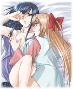 Rating: Explicit Score: 0 Tags: blonde_hair blue_hair bow clothing female fervent_idiot himemiya_chikane jpeg_artifacts kannazuki_no_miko kurusugawa_himeko long_hair lying multiple_females multiple_girls rule34 tear yuri User: bunchy7s