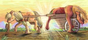 Rating: Questionable Score: 0 Tags: 2012 applejack_(mlp) big_macintosh_(mlp) blonde_hair blood bodily_fluids brother_(lore) brother_and_sister_(lore) clothing cowboy_hat cutie_mark duo e621 earth_pony equid equine feathersandinkblots female feral freckles friendship_is_magic fur hair hasbro hat headgear headwear horse male mammal mouth_hold my_little_pony orange_body orange_fur outside plow_yoke pony quadruped red_body red_fur sibling_(lore) sister_(lore) tail tears teats unavailable_at_source vehicle wagon User: bunchy7s