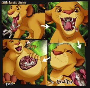 Rating: Questionable Score: 0 Tags: 2011 anthro base_two_layout basic_sequence brown_eyes contextual_arrow directional_arrow disney duo e621 extreme_size_difference felid feral forest four_frame_image four_frame_sequence grid_layout internal jungle larger_feral larger_male larger_young leopard lion male male_pred mammal onomatopoeia oral_vore overweight pantherine plant sequence sequential_arrow simba_(the_lion_king) size_difference smaller_anthro smaller_male snack snow_leopard sound_effects swallowing tail tan_(artist) teeth text the_lion_king tongue tree two_row_layout vore young young_feral young_male User: bunchy7s
