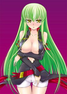 Rating: Questionable Score: 0 Tags: areolae blush breast_hold breasts c.c. cleavage code_geass detached_sleeves female fujimaru_arikui green_hair large_breasts long_hair nipple_slip nipples open_clothes open_shirt rule34 shirt short_shorts shorts thigh_gap thighs yellow_eyes User: bunchy7s