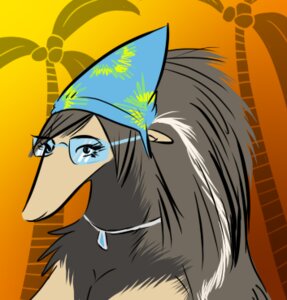 Rating: Safe Score: 0 Tags: anteater anthro clothing e621 eyewear female fluffy giant_anteater glasses jewelry kerchief long_snout low_res mammal necklace pilosan robocoon snout solo xenarthran User: bunchy7s