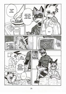 Rating: Safe Score: 0 Tags: aiden_harris anthro bed canid canine closet_coon colin_young comic dialogue dreke e621 english_text food fox furniture greyscale male mammal monochrome procyonid raccoon tail text User: bunchy7s