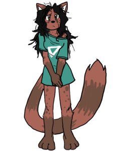 Rating: Safe Score: 0 Tags: 2013 3:4 3_toes anthro barefoot black_hair bottomless clothed clothing e621 feet female genet hair long_hair mammal raiettei_(artist) raiettei_(character) solo tail toes viverrid User: bunchy7s