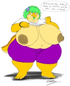 Rating: Questionable Score: 0 Tags: anthro areola big_breasts breasts crocodile crocodilian e621 eth_(artist) female green_hair hair hi_res huge_breasts nipples non-mammal_breasts non-mammal_nipples obese obese_anthro obese_female orange_body orange_scales overweight overweight_anthro overweight_female petunia_flora_(eth) reptile scales scalie solo tail thick_thighs wide_hips User: bunchy7s