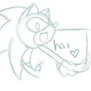 Rating: Safe Score: 0 Tags: 1:1 anthro big_eyes big_head clothing e621 eulipotyphlan fur gloves greeting hair handwear heart_symbol hedgehog holding_object looking_at_viewer male mammal monochrome mostly_nude open_mouth open_smile sega shumaymay side_mouth side_view sign simple_background sketch smile solo sonic_the_hedgehog sonic_the_hedgehog_(series) toony white_background User: bunchy7s