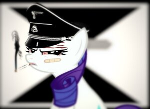 Rating: Safe Score: 0 Tags: 2013 bloodshot_eyes cigarette clothing e621 equid equine female feral friendship_is_magic fur hair hasbro horn looking_at_viewer mammal military my_little_pony mythological_creature mythological_equine mythology narrowed_eyes nazi passiveusererwinwoz rarity_(mlp) schutzstaffel simple_background smoke solo swastika totenkopf unicorn uniform white_body white_fur User: bunchy7s
