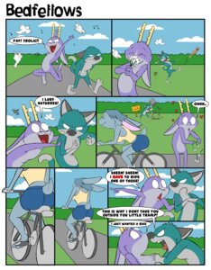 Rating: Safe Score: 0 Tags: angry anthro antlers arthropod avian bedfellows bee bicycle bird bottomwear butt canid canine canis clothing comic dialogue digital_media_(artwork) domestic_cat domestic_dog duo_focus e621 english_text fatigue_(bedfellows) felid feline felis female flower fur grabbing_from_behind grey_body grey_fur group hand_on_arm hi_res horn humor hybrid hymenopteran innuendo insect jackalope jumping kick lagomorph male mammal outside plant purple_body purple_fur sheen_(bedfellows) shenanigans shorts standing tail text vehicle User: bunchy7s