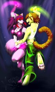 Rating: Safe Score: 0 Tags: 3:5 4_toes alternative_fashion anthro barefoot bondage_pants bottomwear breasts brown_eyes canid canine clothed clothing cyberpop dancing duo e621 feet felid female fluffy fluffy_tail glowsticking green_eyes hi_res hindpaw j-fashion kero_tzuki mammal oversized_bottomwear oversized_clothing oversized_pants pants pawpads paws phat_pants rave raver smile tail toes User: bunchy7s