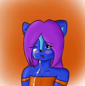 Rating: Explicit Score: 0 Tags: anthro blue_body blue_eyes blush bodily_fluids cum cum_on_face e621 female genital_fluids hair indie_(character) mammal mephitid one_eye_closed purple_hair skunk solo trix_the_cat User: bunchy7s