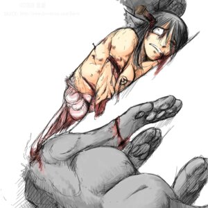 Rating: Explicit Score: 0 Tags: 1:1 6_missing_limbs amputation amputee black_hair blood bodily_fluids boots breasts clothing death digital_media_(artwork) disability disembowelment dismemberment duo e621 feet felid female footwear front_view fur gore grey_body grey_fur guts hair hindpaw intestines korin light_body light_skin macabre mammal missing_arm missing_lower_body nail nail_in_head nail_in_torso nailed nipples organs paws shoes simple_background sketch snuff solo_focus tactical_snake taur what white_background User: bunchy7s