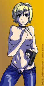 Rating: Explicit Score: 0 Tags: clothing erick_sama female firearm handgun heather_mason human neckwear nonsexual nonsexual_nudity pale_skin public rule34 silent_hill silent_hill_3 tagme weapon User: bunchy7s