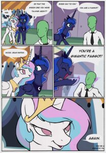 Rating: Safe Score: 0 Tags: anonymous comic dialogue e621 english_text equid equine feathered_wings feathers female feral friendship_is_magic hasbro hi_res horn human male mammal my_little_pony mythological_creature mythological_equine mythology princess_celestia_(mlp) princess_luna_(mlp) taski text winged_unicorn wings User: bunchy7s