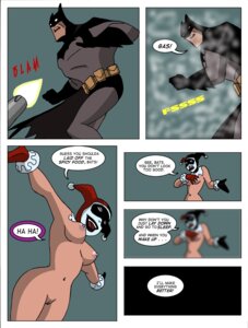 Rating: Explicit Score: 0 Tags: 1boy 1girls batman batman:_the_animated_series batman_(bruce_wayne) batman_(series) big_breasts black_lipstick breasts bruce_wayne comic dc dc_comics dcau erect_nipples female fool_me_once great_scott harley_quinn harley_quinn_(classic) male naked_female nipples pink_nipples pussy rule34 sharpie_(artist) shaved_pussy speech_bubble straight the_new_batman_adventures white_facepaint User: bunchy7s