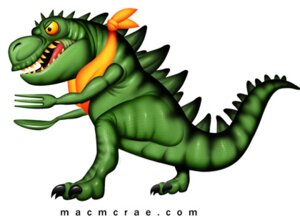 Rating: Safe Score: 0 Tags: ambiguous_gender angry bib claws cutlery dinosaur e621 fork green_body green_skin humor kitchen_utensils lizard low_res mac_mcrae prehistoric_species reptile scalie sharp_teeth simple_background solo spikes spoon standing tail teeth tongue tools white_background yellow_eyes User: bunchy7s