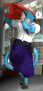 Rating: Safe Score: 0 Tags: 2013 abs anthro belt biceps big_muscles biped blue_body blue_scales blue_skin bottomwear claws clothed clothing construction construction_beam construction_worker dragon e621 fangs footwear fully_clothed gloves grey_body grey_skin grin handwear hentist horn looking_at_viewer male muscular muscular_anthro muscular_male mythological_creature mythological_scalie mythology pants pecs pose reptile ryuga_takagi sandals scales scalie shirt shoes smile solo standing tail teeth toe_claws topwear vein yellow_eyes User: bunchy7s