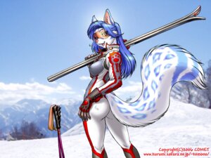 Rating: Safe Score: 0 Tags: 2006 4:3 anthro biped blue_hair bodysuit bottomwear breasts butt clothed clothing detailed_background dr_comet e621 eyewear felid feline female form_fitting furgonomic_bottomwear furgonomics gloves goggles hair handwear hi_res kacey_(kacey) long_hair looking_at_viewer looking_back looking_back_at_viewer mammal open_mouth open_smile outside pink_nose rear_view serval side_boob ski ski_pole skinsuit sky smile snow snow_serval solo spandex standing tail tail_button_bottoms tail_clothing tight_clothing tongue wallpaper wide_hips winter User: bunchy7s