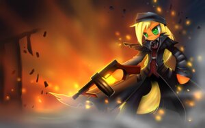 Rating: Safe Score: 0 Tags: 16:10 accessory applejack_(mlp) ashes blonde_hair clothing coat crossover cyanaeolin e621 earth_pony equid equine female fire freckles friendship_is_magic fur green_eyes gun hair hasbro hat headgear headwear hi_res horse league_of_legends long_hair mammal my_little_pony necktie orange_body orange_fur pony ranged_weapon riot_games shirt solo standing submachine_gun suit tencent thompson_gun topwear wallpaper weapon widescreen User: bunchy7s