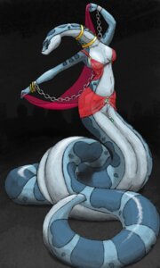 Rating: Safe Score: 0 Tags: 3:5 anthro apode belly_dancer belly_dancer_outfit belly_dancing bottomless breasts chain clothed clothing draconcopode e621 exotic_dancer female legless marie_validus naga non-mammal_breasts pharoahqueen reptile scalie serpentine snake solo User: bunchy7s