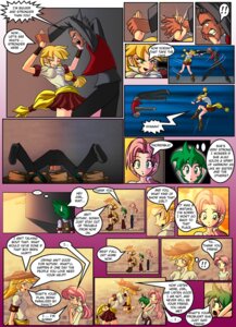 Rating: Safe Score: 0 Tags: absurd_res afternoon alternate_species angry applejack_(mlp) blonde_hair clothed clothing comic cowboy_hat dialogue e621 english_text female fluttershy_(mlp) friendship_is_magic green_hair group hair hasbro hat headgear headwear hi_res human humanized mammal mauroz multicolored_hair my_little_pony pink_hair spike_(mlp) text thugs User: bunchy7s