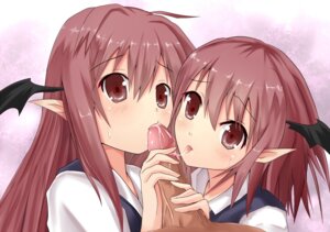 Rating: Explicit Score: 0 Tags: 1boy 2girls bat_wings blush clone collaborative_fellatio dark-skinned_male dark_penis dark_skin dual_persona efe face fellatio female ffm_threesome group_sex head_wings interracial koakuma light-skinned_female light_skin long_hair male multiple_fellatio multiple_females multiple_girls oral penis pointy_ears red_eyes red_hair rule34 sex short_hair straight teamwork the_embodiment_of_scarlet_devil threesome touhou uncensored wings User: bunchy7s