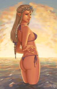 Rating: Questionable Score: 0 Tags: bikini breasts butt clothed clothing detailed_background e621 elf female hi_res humanoid humanoid_pointy_ears legs_in_water luizamoony nintendo not_furry outside partially_submerged pointy_ears princess_zelda seaside side_boob skimpy sky solo submerged_legs swimwear the_legend_of_zelda thick_thighs two-piece_swimsuit water User: bunchy7s