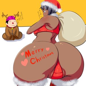 Rating: Questionable Score: 0 Tags: 1girls antlers ass bell black_hair blush breasts cameltoe christmas closed_eyes collar copyright_request dark_skin fat_mons female hat heart huge_ass jingle_bell locketmonkey partially_visible_vulva pussy reindeer rule34 sack santa_costume santa_hat solo thighhighs translation_request underboob User: bunchy7s