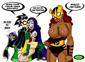 Rating: Explicit Score: 0 Tags: 1boy 3girls cheshire dark-skinned_female dark_skin dc dc_comics dick_grayson english_text female human jade_nguyen m_marker male multiple_females multiple_girls pantha penis rachel_roth raven_(dc) robin_(dc) robin_(dick_grayson) rosabelle_mendez rule34 straight straight_hair teen_titans text User: bunchy7s