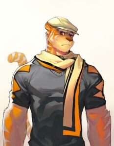 Rating: Safe Score: 0 Tags: 2013 abs anthro biceps biped brown_body brown_fur clothing digital_media_(artwork) digital_painting_(artwork) e621 felid frown fur half-length_portrait hat headgear headwear male mammal markings muscular muscular_anthro muscular_male orange_body orange_eyes orange_fur painting_(artwork) pantherine pecs portrait scarf shirt simple_background solo standing striped_body striped_fur stripes tail tan_body tan_fur tiger topwear uleezoo white_background white_body white_fur User: bunchy7s