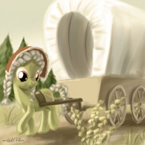 Rating: Safe Score: 0 Tags: 1:1 2012 aged_down amber_eyes clothing cutie_mark e621 earth_pony equid equine female feral friendship_is_magic fur giantmosquito granny_smith_(mlp) green_body green_fur hair hasbro hat headgear headwear horse mammal my_little_pony outside pony smile solo vehicle wagon white_hair User: bunchy7s