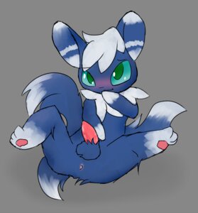 Rating: Explicit Score: 0 Tags: 2_tails 3_toes anthro anus balls biped blue_body blue_fur blue_sclera blush butt conditional_dnp e621 erection feet fur generation_6_pokemon genitals glistening green_eyes grey_background hair happy letterbox male meowstic meowstic_(male) multi_tail nintendo nude paliken pawpads paws penis pink_pawpads pink_penis pokemon pokemon_(species) presenting presenting_hindquarters raised_leg simple_background sitting smile solo tail toes white_body white_fur white_hair User: bunchy7s